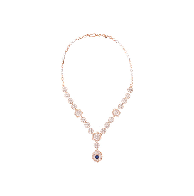 Alluring Floral Diamond Necklace