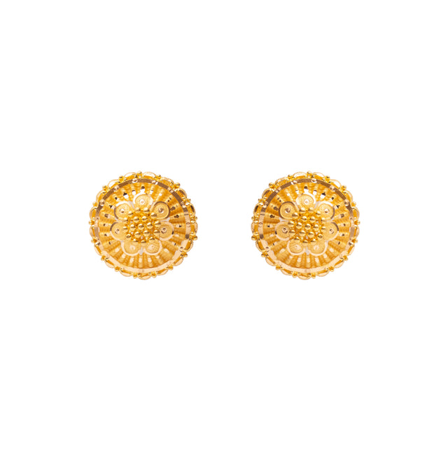 Traditional Stud Gold Earrings