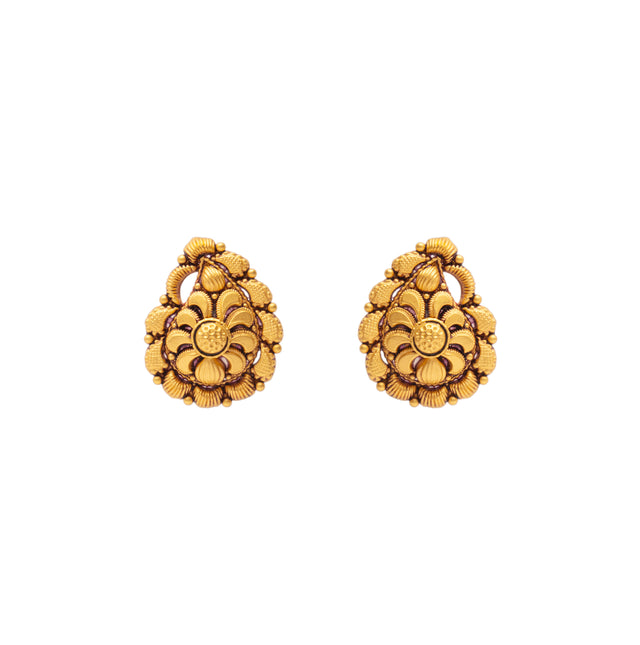 Antique Stud Gold Earrings