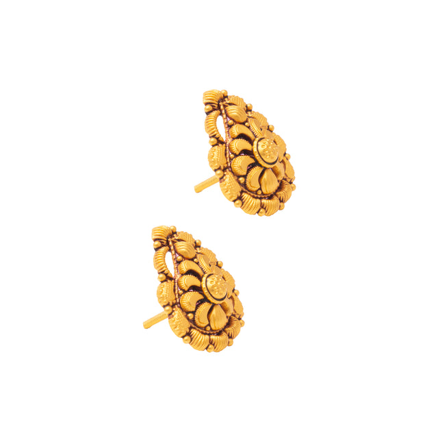 Antique Stud Gold Earrings