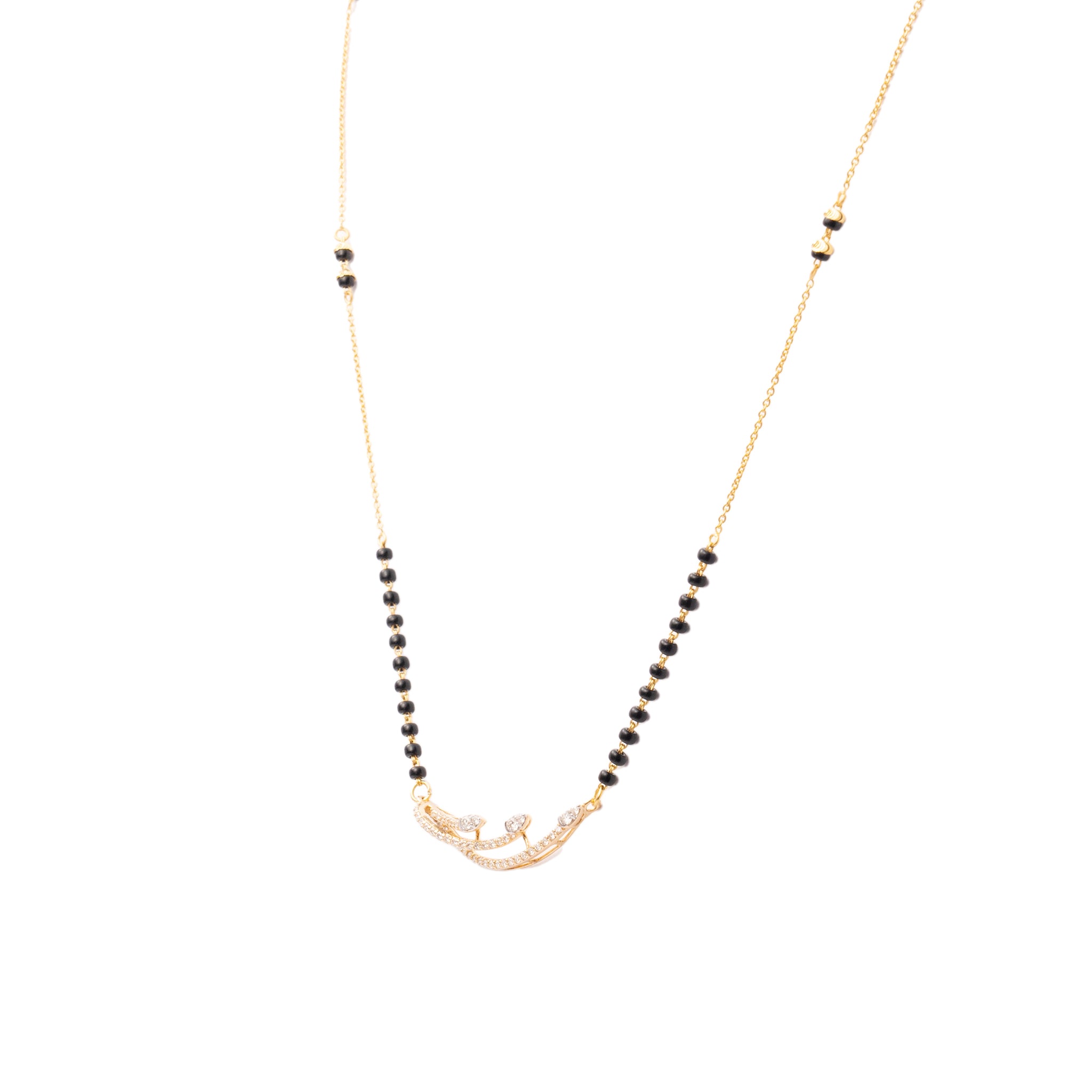 Stunning Minimal Diamond Mangalsutra