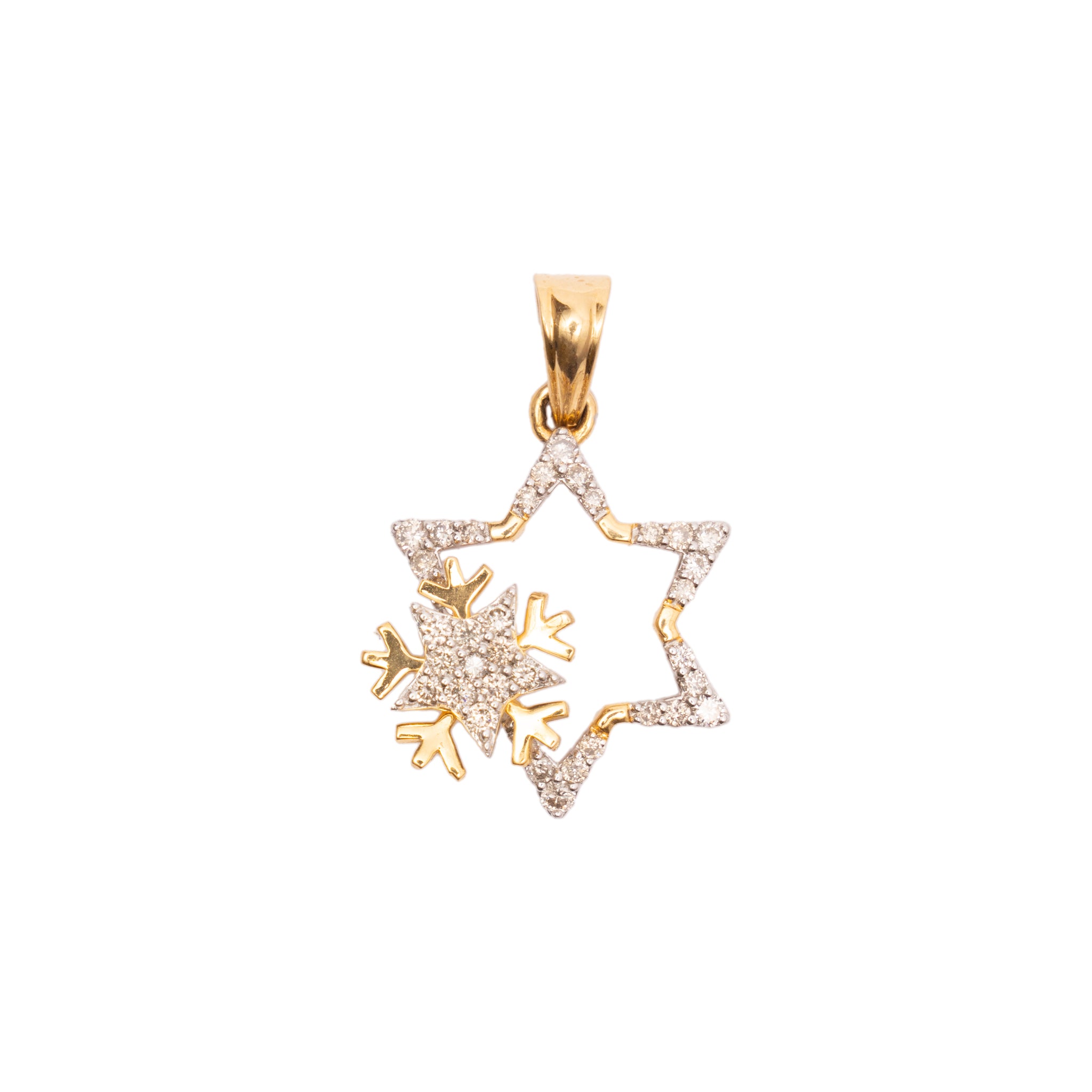 Sparkling Star Diamond Pendants Set