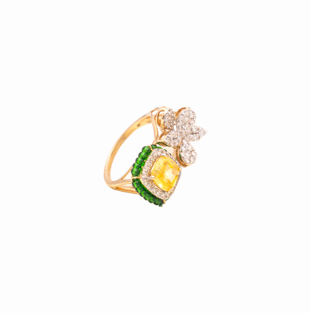 Blooming Petals Diamond Ring