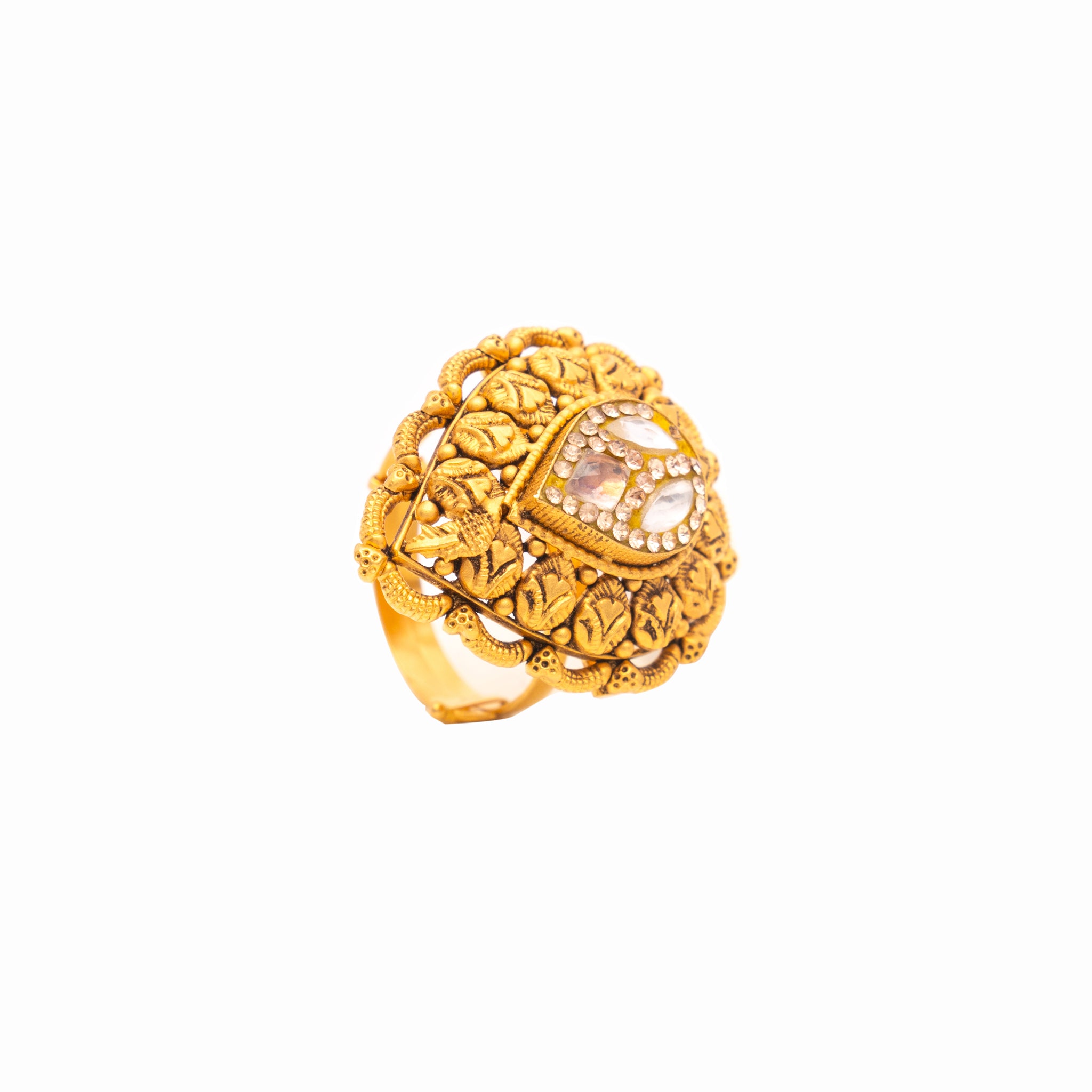 Contemporary Gold Antique Ring