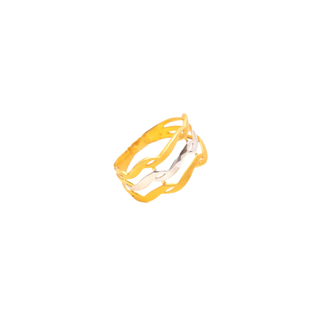 Dual Tone Gold Ring