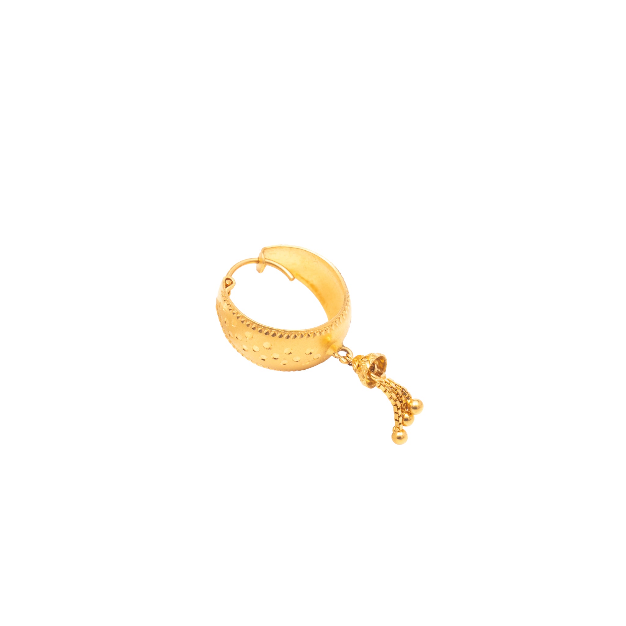 Classic Rajkot Gold Hoops Earrings